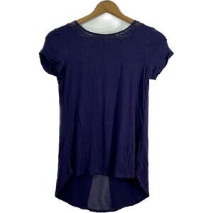 RJR John Rocha short sleeve blouse, women’s size 8, lace detail